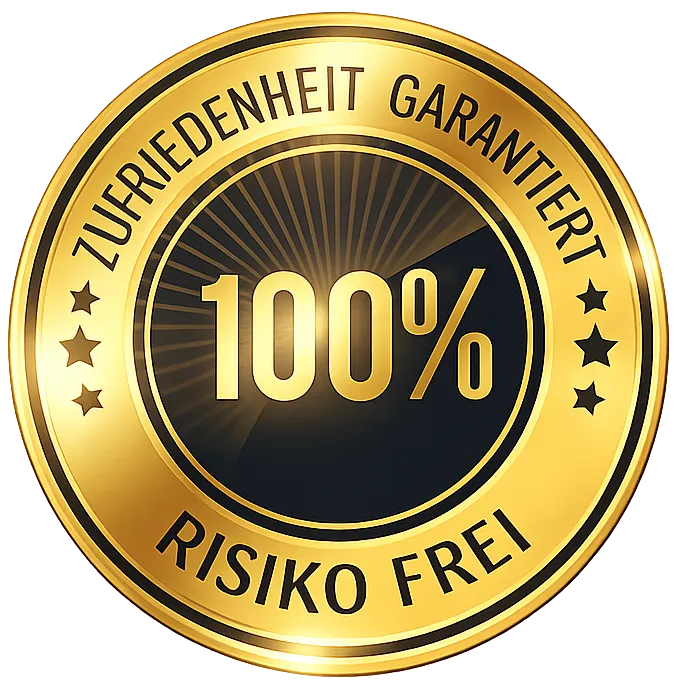 100% Risiko Frei – Garantie-Siegel